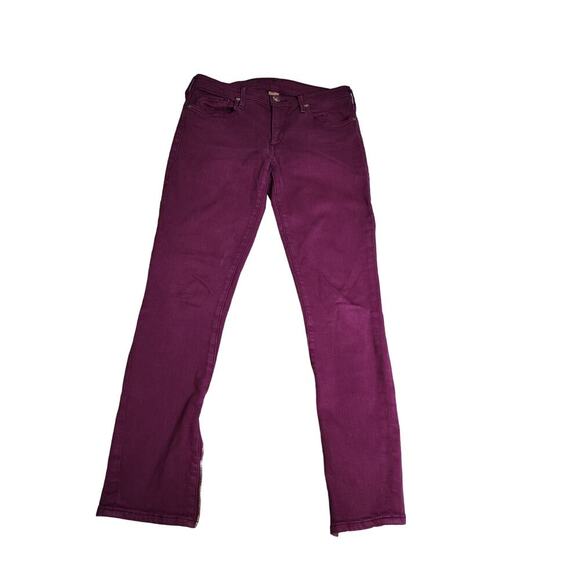 True Religion Mid Rise Super Skinny Zip Ankle Jeans in Pink Purple Size 28 Y2K - Picture 1 of 5